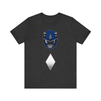 Blue Helmet Super Sentai T Shirt Custom Graphic Art Cosplay Shirts Power Rangers Retro Vintage 90s Tee
