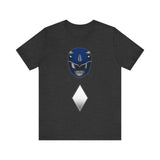 Blue Helmet Super Sentai T Shirt Custom Graphic Art Cosplay Shirts Power Rangers Retro Vintage 90s Tee
