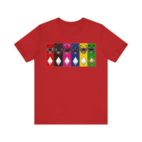 MMPR Colors Super Sentai T Shirt Custom Graphic Art Cosplay Shirts Power Rangers Retro Vintage 90s Tee