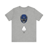 Blue Helmet Super Sentai T Shirt Custom Graphic Art Cosplay Shirts Power Rangers Retro Vintage 90s Tee