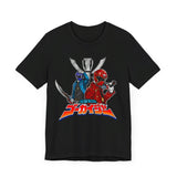 Gokai Red/Blue Super Sentai T Shirt Custom Graphic Art Cosplay Shirts Power Rangers Retro Vintage 90s Tee
