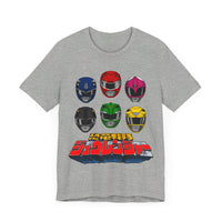 Zyuranger Helmets Super Sentai T Shirt Custom Graphic Art Cosplay Shirts Power Rangers Retro Vintage 90s Tee
