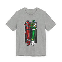BFF Rangers Super Sentai T Shirt Custom Graphic Art Cosplay Shirts Green Ranger Power Rangers Retro Vintage 90s Tee