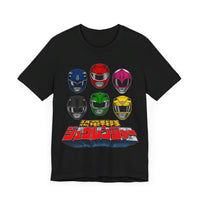 Zyuranger Helmets Super Sentai T Shirt Custom Graphic Art Cosplay Shirts Power Rangers Retro Vintage 90s Tee