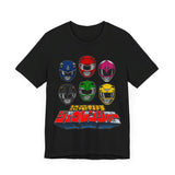 Zyuranger Helmets Super Sentai T Shirt Custom Graphic Art Cosplay Shirts Power Rangers Retro Vintage 90s Tee