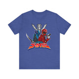 Gokai Red/Blue Super Sentai T Shirt Custom Graphic Art Cosplay Shirts Power Rangers Retro Vintage 90s Tee