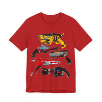 Sentai Blasters Super Sentai T Shirt Custom Graphic Art Cosplay Shirts Power Rangers Retro Vintage 90s Tee