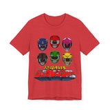 Zyuranger Helmets Super Sentai T Shirt Custom Graphic Art Cosplay Shirts Power Rangers Retro Vintage 90s Tee
