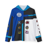 Boonboomger Blue Champion Hoodie (Full Print) Super Sentai T Shirt Custom Graphic Art Cosplay Shirts Power Rangers Retro Vintage 90s Tee