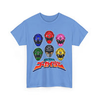 Gokaiger Helmets XL Super Sentai T Shirt Custom Graphic Art Cosplay Shirts Power Rangers Retro Vintage 90s Tee
