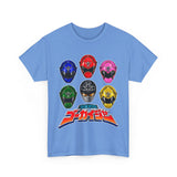 Gokaiger Helmets XL Super Sentai T Shirt Custom Graphic Art Cosplay Shirts Power Rangers Retro Vintage 90s Tee