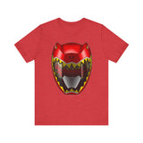 Kyoryuger Red Helmet  Super Sentai T Shirt Custom Graphic Art Cosplay Shirts Power Rangers Retro Vintage 90s Tee