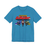 Zyuranger Bikes Super Sentai T Shirt Custom Graphic Art Cosplay Shirts Power Rangers Retro Vintage 90s Tee
