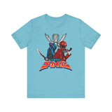 Gokai Red/Blue Super Sentai T Shirt Custom Graphic Art Cosplay Shirts Power Rangers Retro Vintage 90s Tee