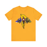 Battle Bikes Vintage Style Super Sentai T Shirt Custom Graphic Art Cosplay Shirts Power Rangers Retro  90s Tee