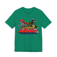 Zyurangers Red Green Mechas Super Sentai T Shirt Custom Graphic Art Cosplay Shirts Power Rangers Retro Vintage 90s Tee