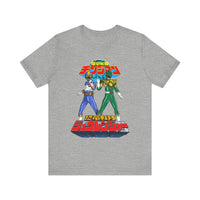 Legendary Izumi Green Ranger Changeman Blue Super Sentai T Shirt Custom Graphic Art Cosplay Shirts Power Rangers Retro Vintage Tee