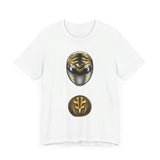 MMPR White Ranger Helmet Super Sentai T Shirt Custom Graphic Art Cosplay Shirts Power Rangers Retro Vintage 90s Tee