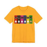MMPR Colors Super Sentai T Shirt Custom Graphic Art Cosplay Shirts Power Rangers Retro Vintage 90s Tee