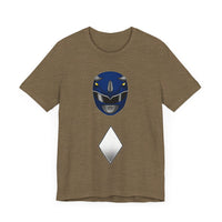 Blue Helmet Super Sentai T Shirt Custom Graphic Art Cosplay Shirts Power Rangers Retro Vintage 90s Tee