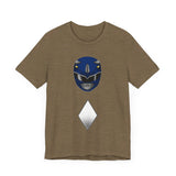 Blue Helmet Super Sentai T Shirt Custom Graphic Art Cosplay Shirts Power Rangers Retro Vintage 90s Tee