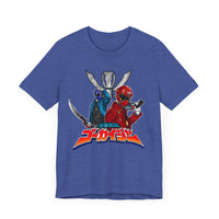 Gokai Red/Blue Super Sentai T Shirt Custom Graphic Art Cosplay Shirts Power Rangers Retro Vintage 90s Tee