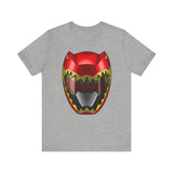 Kyoryuger Red Helmet  Super Sentai T Shirt Custom Graphic Art Cosplay Shirts Power Rangers Retro Vintage 90s Tee