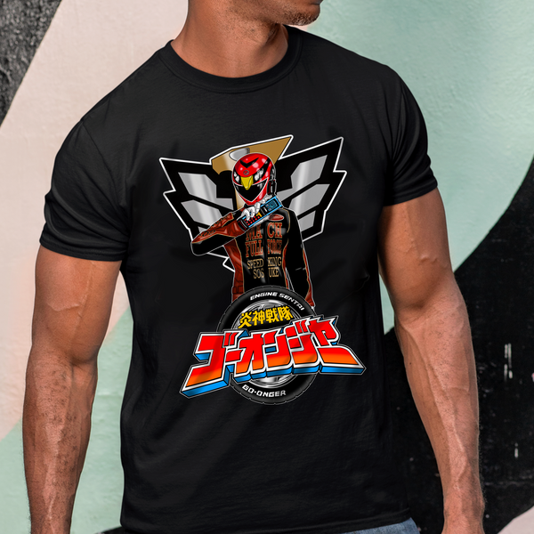 Go-Onger Red Sosuke Super Sentai T Shirt Custom Graphic Art Cosplay Shirts Power Rangers Retro Vintage 90s Tee