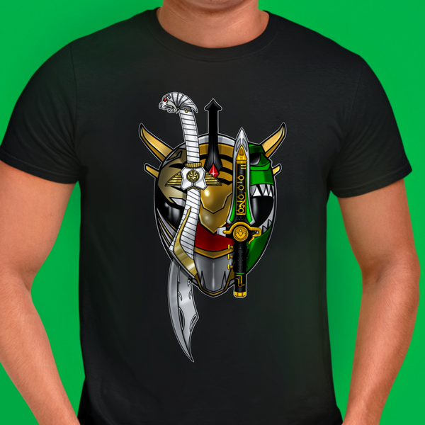 MMPR Legendary Drakkon Super Sentai T Shirt Custom Graphic Art Cosplay Shirts Power Rangers Retro Vintage 90s Tee