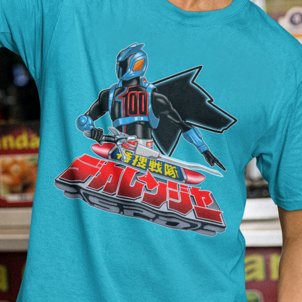 Dekaranger Shadow ranger Super Sentai T Shirt Custom Graphic Art Cosplay Shirts Power Rangers Retro Vintage 90s Tee