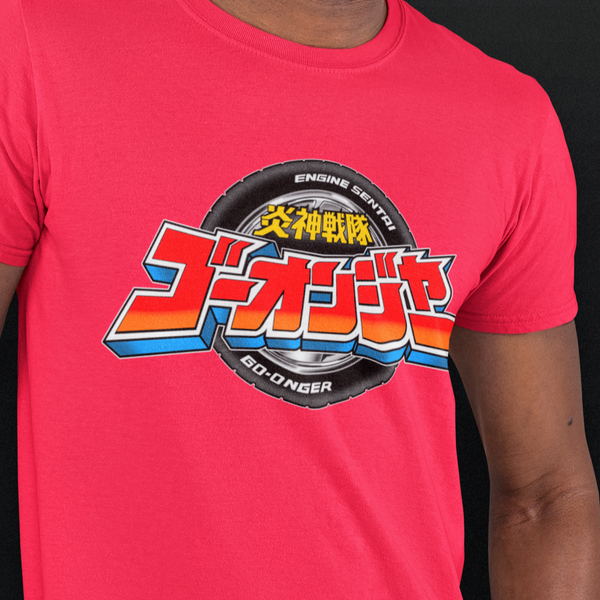 Go-Onger Logo Super Sentai T Shirt Custom Graphic Art Cosplay Shirts Power Rangers Retro Vintage 90s Tee