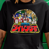 Dairanger Team Super Sentai T Shirt Custom Graphic Art Cosplay Shirts Power Rangers Retro Vintage 90s Tee