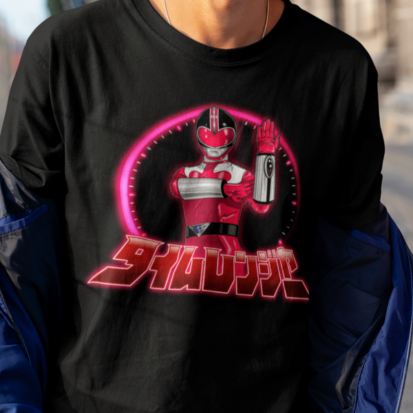Timeranger Pink Super Sentai T Shirt Custom Graphic Art Cosplay Shirts Power Rangers Retro Vintage 90s Tee