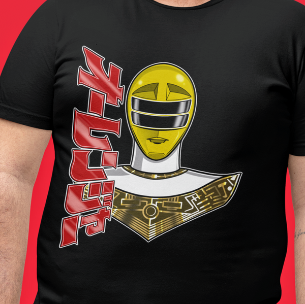 Ohranger Yellow Super Sentai T Shirt Custom Graphic Art Cosplay Shirts Power Rangers Retro Vintage 90s Tee