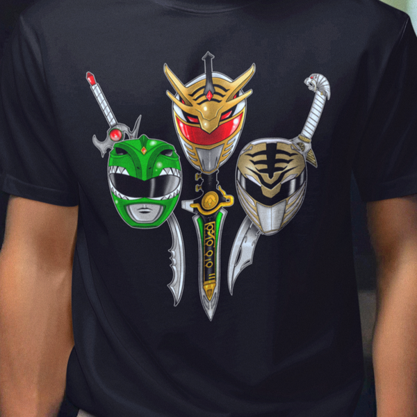 Ranger Evolution Super Sentai T Shirt Custom Graphic Art Cosplay Shirts Power Rangers Retro Vintage 90s Tee