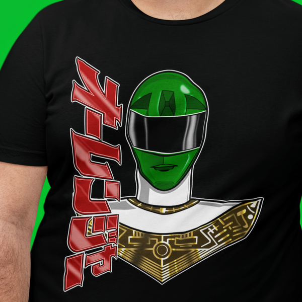Ohranger Green Super Sentai T Shirt Custom Graphic Art Cosplay Shirts Power Rangers Retro Vintage 90s Tee