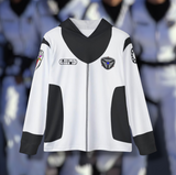 TimeForce "Civilian Suit" Hoodie (Full Print) Lightweight, Breathable, workout, pull over, fitness, Super Sentai Custom