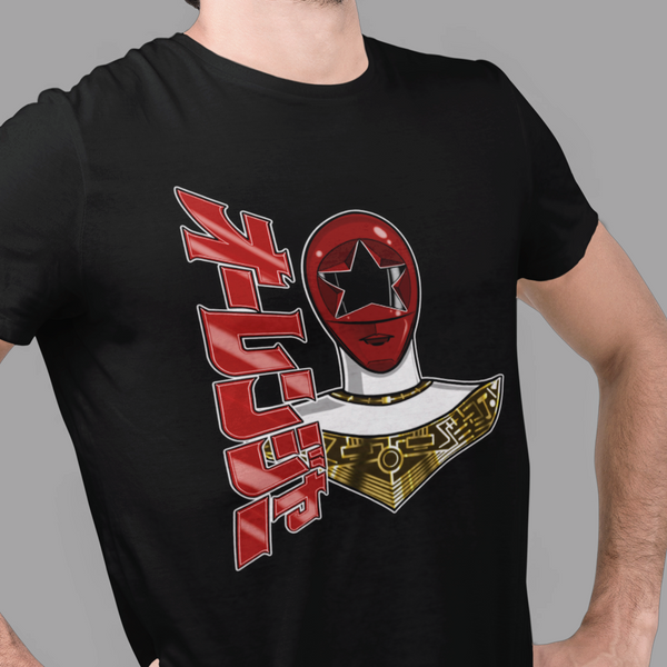 Ohranger Red Super Sentai T Shirt Custom Graphic Art Cosplay Shirts Power Rangers Retro Vintage 90s Tee