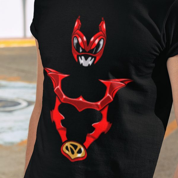 Psycho Red Super Sentai T Shirt Custom Graphic Art Cosplay Shirts Power Rangers Retro Vintage 90s Tee