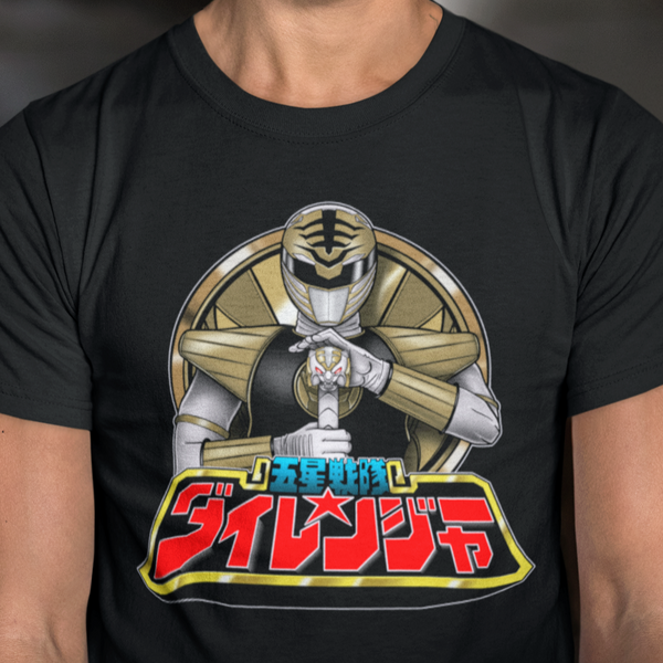 Dairanger Kiba Ranger Super Sentai T Shirt Custom Graphic Art Cosplay Shirts Power Rangers Retro Vintage 90s Tee