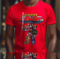 Daizyujin Zyuranger Super Sentai T Shirt Custom Graphic Art Cosplay Shirts Power Rangers Retro Vintage 90s Tee