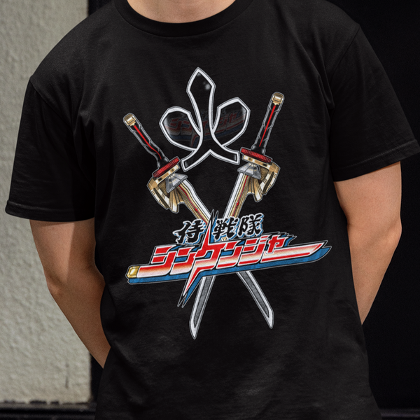 Shinkenger Sword Super Sentai T Shirt Custom Graphic Art Cosplay Shirts Power Rangers Retro Vintage 90s Tee
