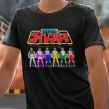 Dairanger keys Super Sentai T Shirt Custom Graphic Art Cosplay Gokaiger Shirts Power Rangers Retro Vintage 90s Tee