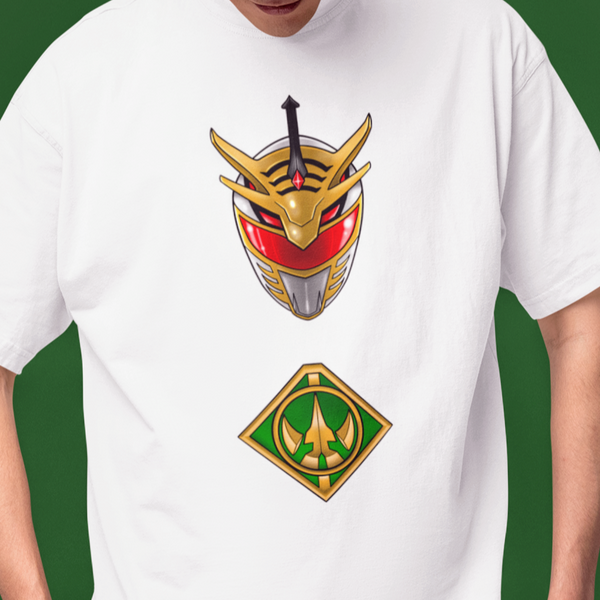 Drakkon Helmet Super Sentai T Shirt Custom Graphic Art Cosplay Shirts Power Rangers Retro Vintage 90s Tee