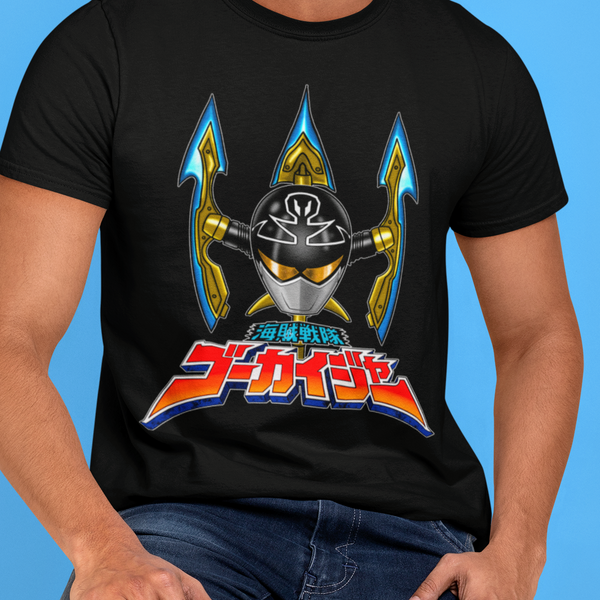 Gokaiger Silver Helmet Super Sentai T Shirt Custom Graphic Art Cosplay Shirts Power Rangers Retro Vintage 90s Tee