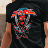 The Captain Tee Super Sentai T Shirt Custom Graphic Art Cosplay Shirts Rangers Retro Vintage 90s