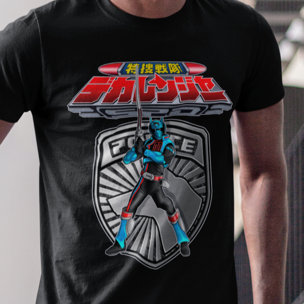 Dekaranger Deka Master Super Sentai T Shirt Custom Graphic Art Cosplay Shirts Power Rangers Retro Vintage 90s Tee