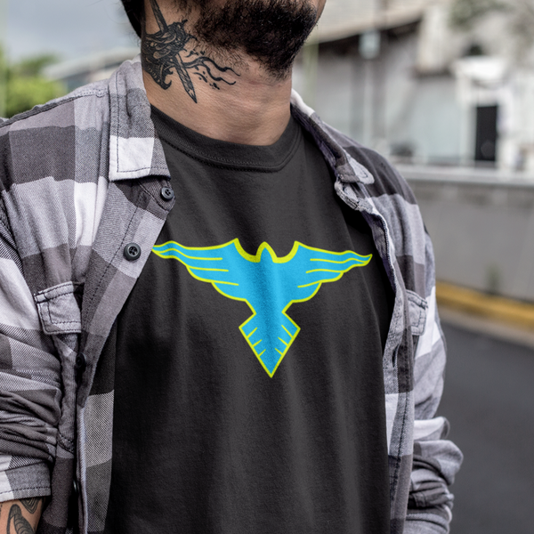 Blue Swallow Super Sentai T Shirt Custom Graphic Art Cosplay Shirts Power Rangers Retro Vintage 90s Tee