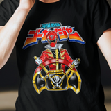 Gokaiger Helm Super Sentai T Shirt Custom Graphic Art Cosplay Shirts Power Rangers Retro Vintage 90s Tee