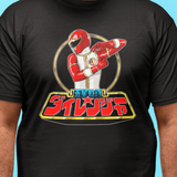 Dairanger Red Super Sentai T Shirt Custom Graphic Art Cosplay Shirts Power Rangers Retro Vintage 90s Tee